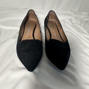 JEFFREY CAMPBELL IBIZA SONNET BLACK SUEDE FLATS SIZE 6.5  LEATHER CALIFORNIA